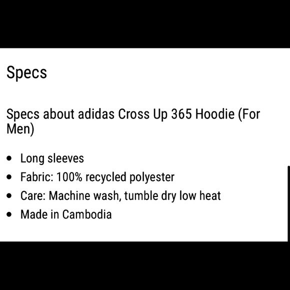 NWT Men’s Adidas Aeroready 365 Hoodie - Picture 4 of 6